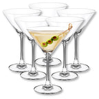 Wilmax Martiniglas 270 ml 6er-Set Transparent aus Wilmax Crystalline-Serie