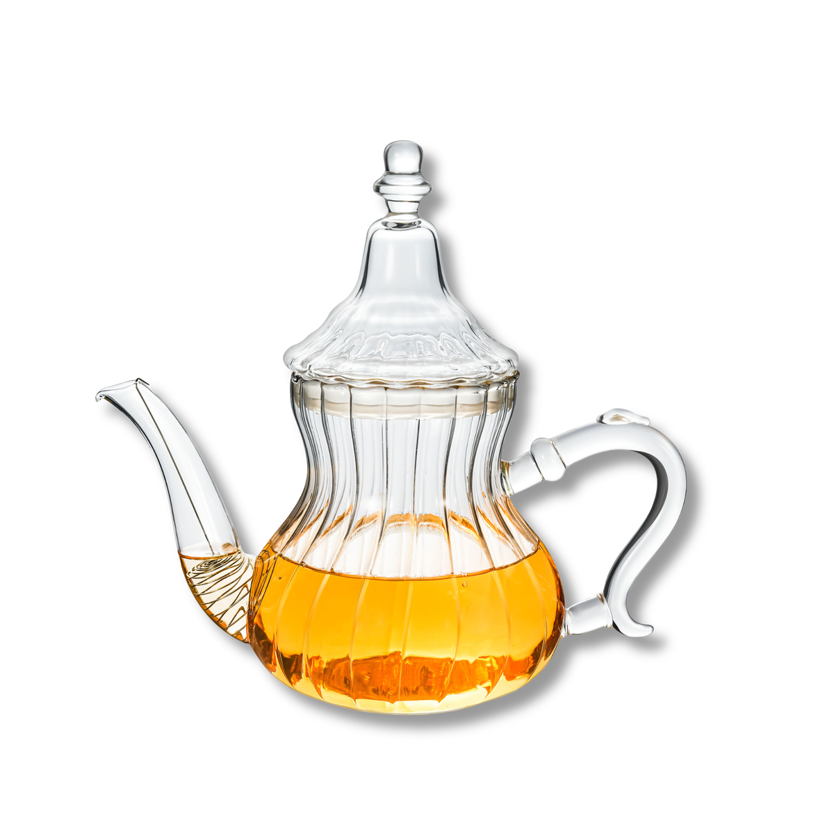 Wilmax Teekanne 850 ml Transparent aus Thermoglas Moroccan Style