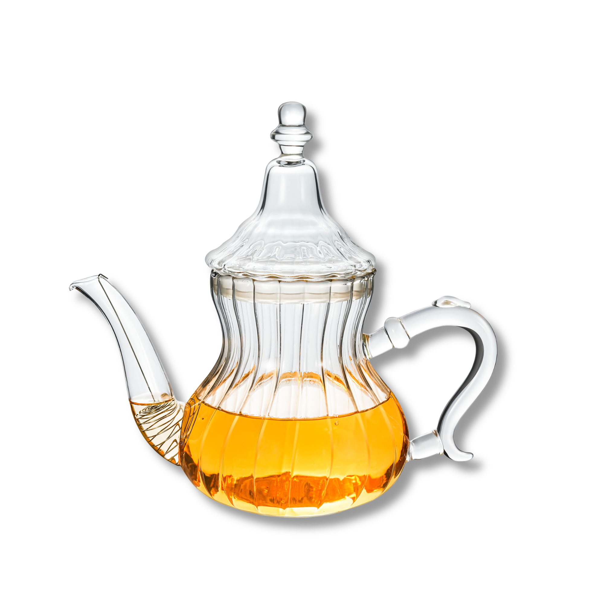 Wilmax Teekanne 850 ml Transparent aus Thermoglas Moroccan Style