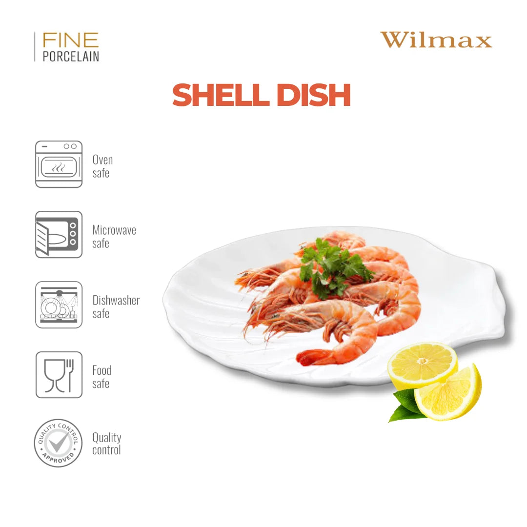 Wilmax Fischplate13 cm Weiß aus Porzellan