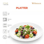 Wilmax Servierplatte 30,5 cm Weiß aus Porzellan