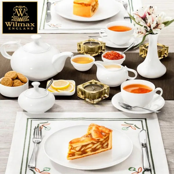 Wilmax Mehrzweck-Untertasse 15 cm Weiß aus Porzellan