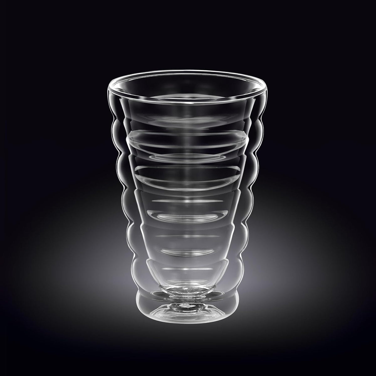 Wilmax Doppelwandiger Thermobecher 400 ml 6er-Set Transparent