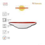 Wilmax Tiefer Teller 25,5 cm 350 ml Rot aus Porzellan