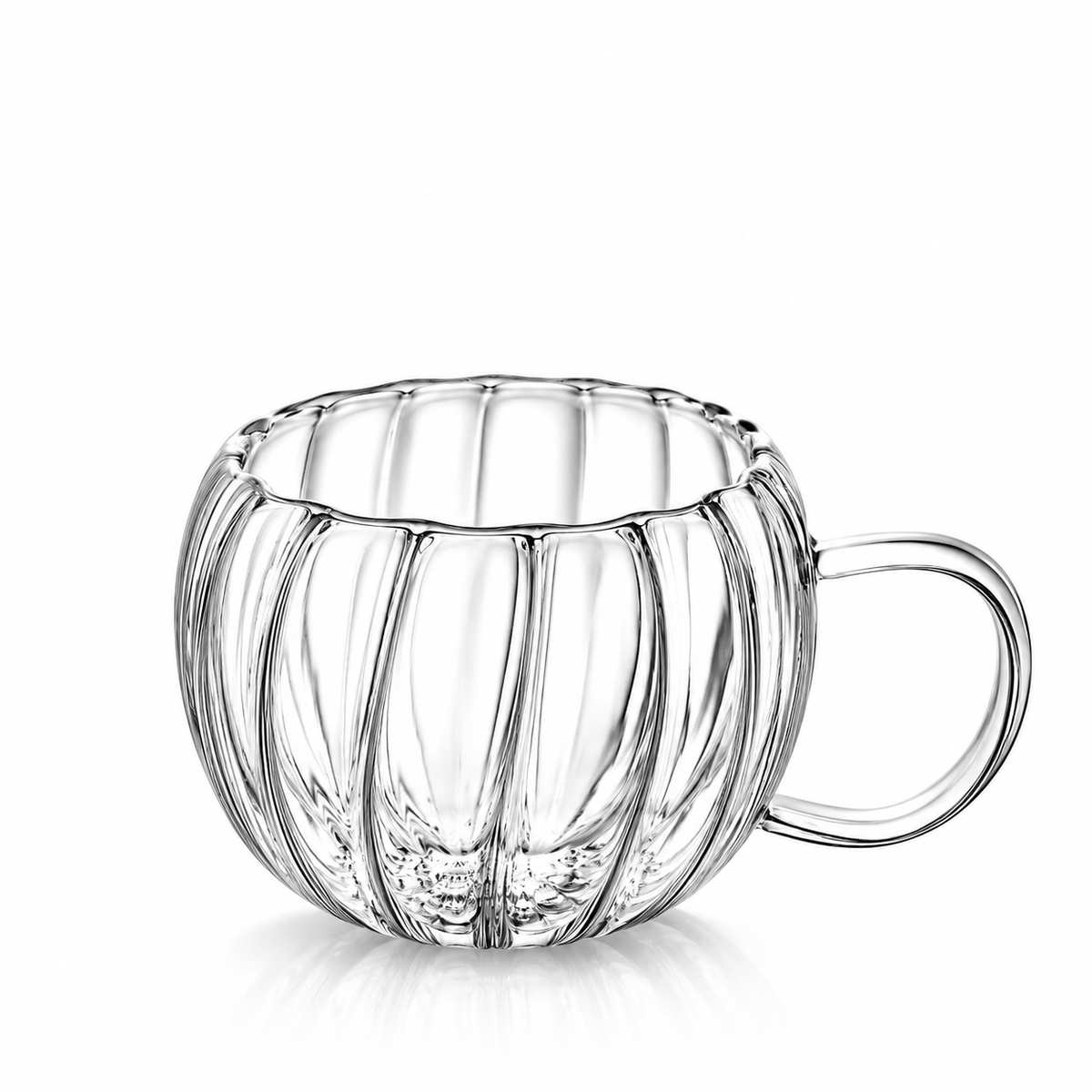 Wilmax Doppelwandiger Thermobecher 300 ml Transparent aus Glas
