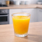 Wilmax Gehämmertes Glas  300 ml Transparent mit Goldrand aus Borosilikatglas