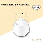 Wilmax Zuckerdose 340 ml Weiß Porzellan WL-995019/1C