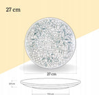 Wilmax Teller 27 cm 2er-Set Mehrfarbig aus Porzellan