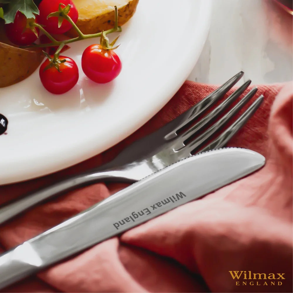 Wilmax Dessertmesser 20,5 cm Silber aus Edelstahl