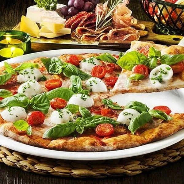 Wilmax Pizzateller 35,5 cm Weiß aus Porzellan