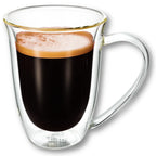 Wilmax Doppelwandige Tasse 250 ml 4er-Set Transparent
