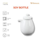 Wilmax Sojasaucenflasche 170 ml Weiß aus Porzellan