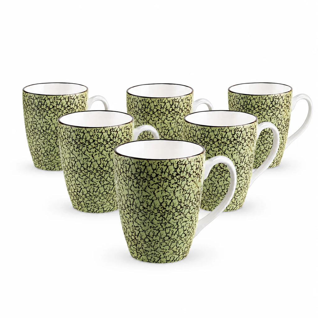 Wilmax Kaffeebecher 450 ml Pistazie aus Porzellan
