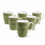 Wilmax Kaffeebecher 450 ml Pistazie aus Porzellan