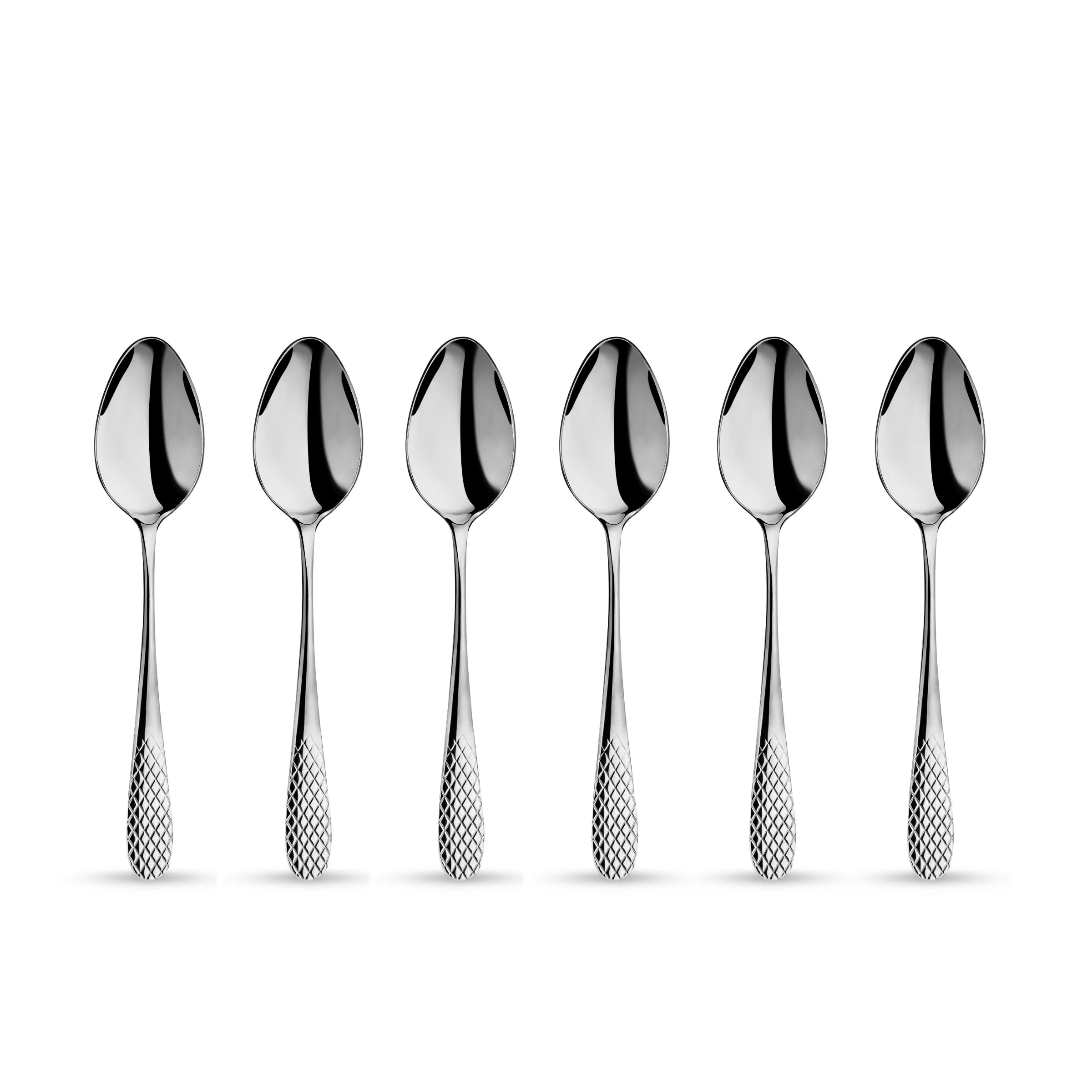 Wilmax Dessertlöffel 19 cm 6er-Set Silber aus Edelstahl