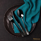 Wilmax Teller 18 cm Schwarz aus Porzellan