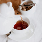 Wilmax Kaffeetasse mit Untertasse 110 ml 6er-Set Weiß aus Porzellan