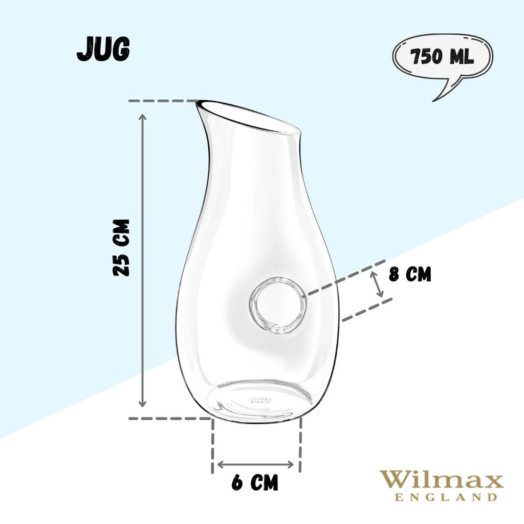 Wilmax Krug 750 ml Kristallglas Transparent WL-888339/1C
