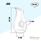 Wilmax Krug 750 ml Kristallglas Transparent WL-888339/1C