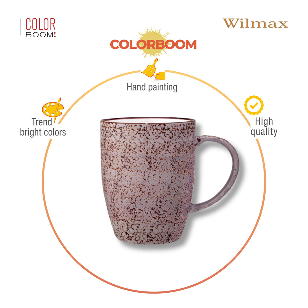 Wilmax Becher 460 ml Lavendel aus Porzellan
