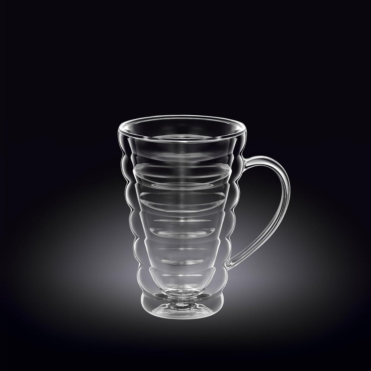 Wilmax Doppelwandiger Thermobecher 250 ml 2er-Set Transparent