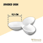 Wilmax Menage 13 cm aus Porzellan, Weiß WL-992599/A