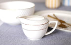 Wilmax Zucker- und Milchkännchen-Set mit Goldrand aus Porzellan 2-teilig