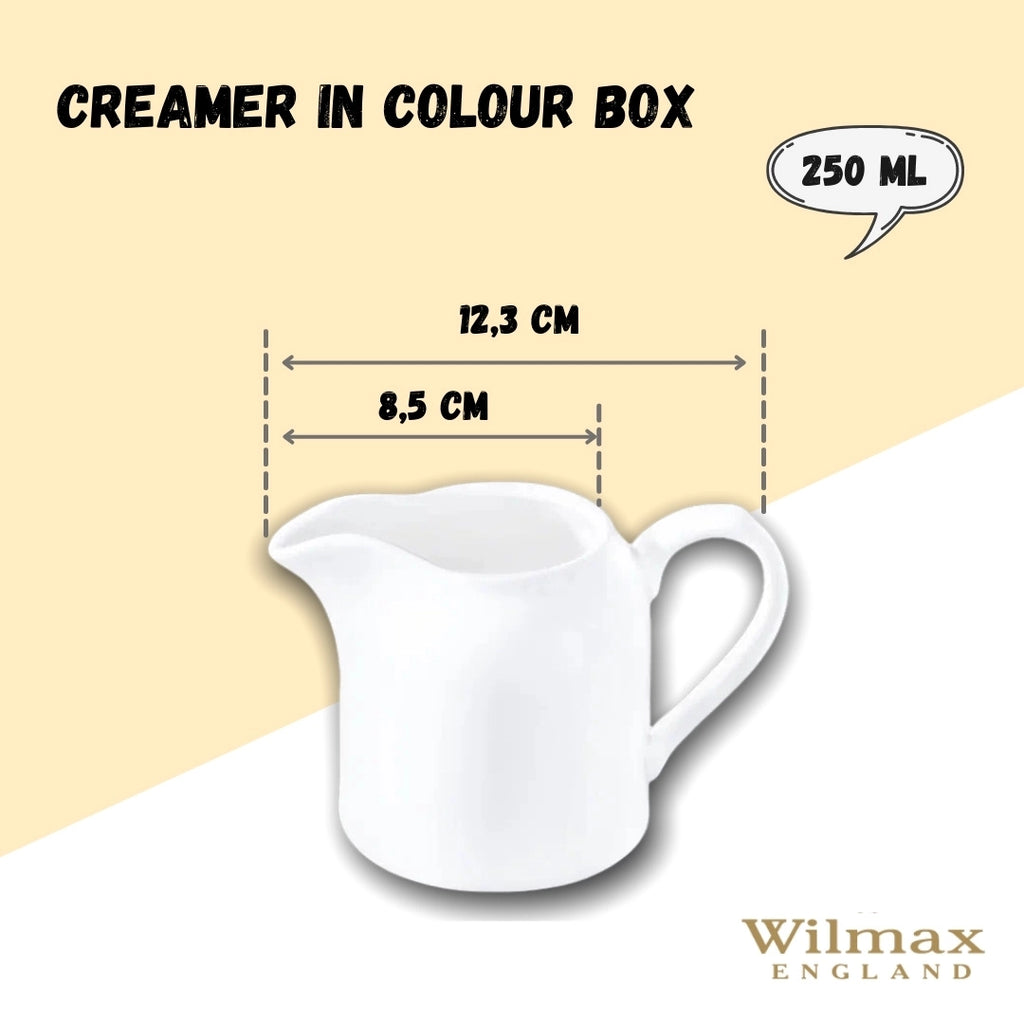 Wilmax Milchkanne 250 ml Weiß Porzellan WL-995018/1C