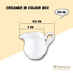 Wilmax Sahnekännchen 300 ml Weiß Porzellan WL-995020/A