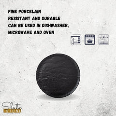 Wilmax SlateStone Teller, rund, 15,5 cm, schwarz WL-661122/A