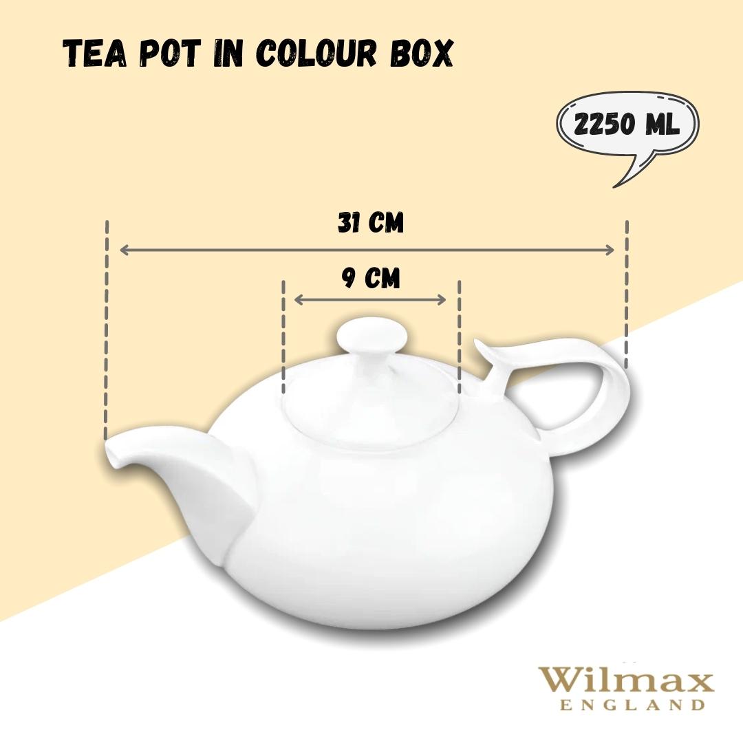 Wilmax Teekanne 2250 ml Weiß Porzellan WL-994042/A