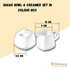 Wilmax Zucker- und Milch Set Weiß Porzellan Ilona WL-995028/2C