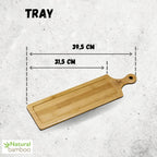 Wilmax Bambus Serviertablett 39,5x11 cm Natur WL-771008/A