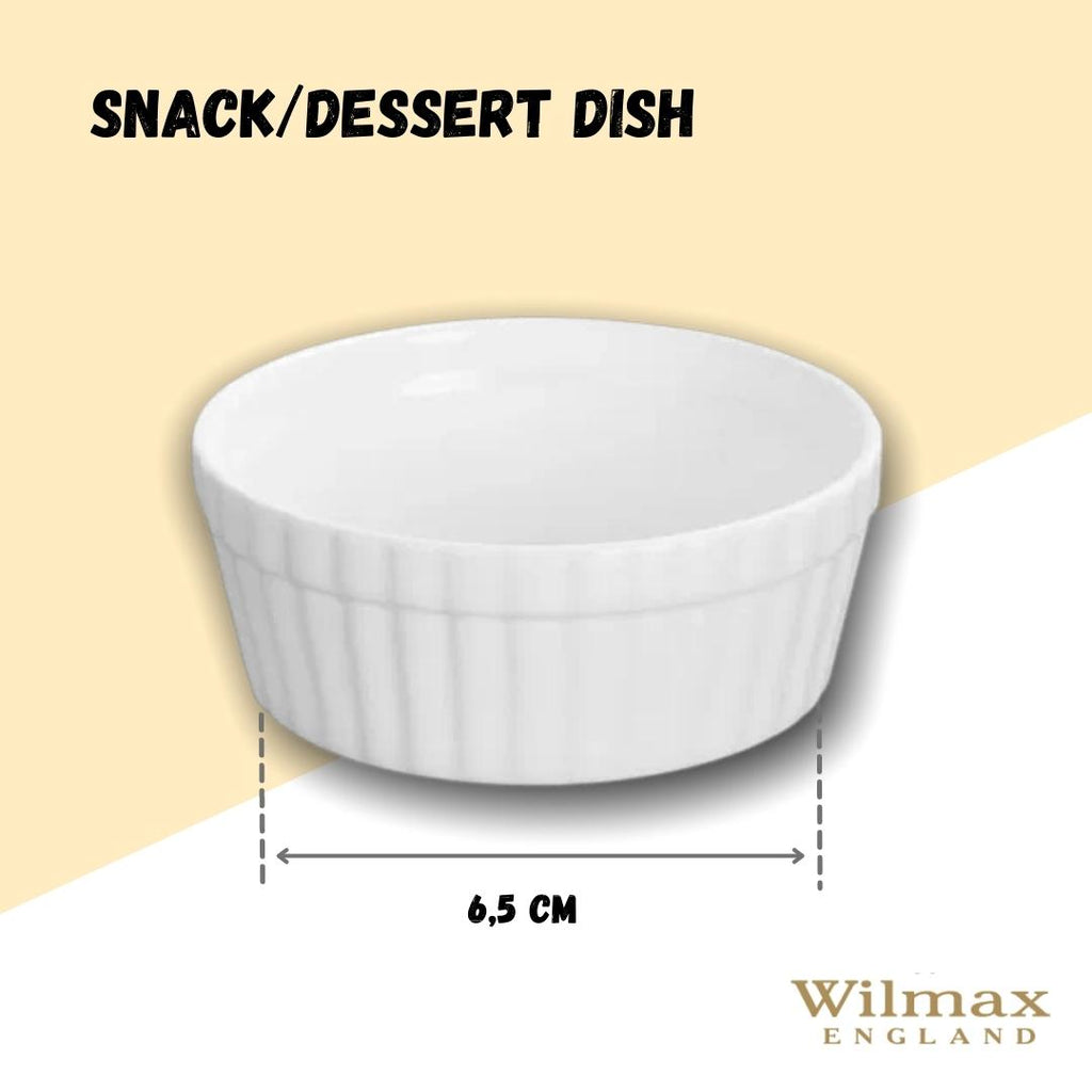 Wilmax Snack- und Dessertschale 9 cm 130 ml Porzellan Weiß WL-996054/A