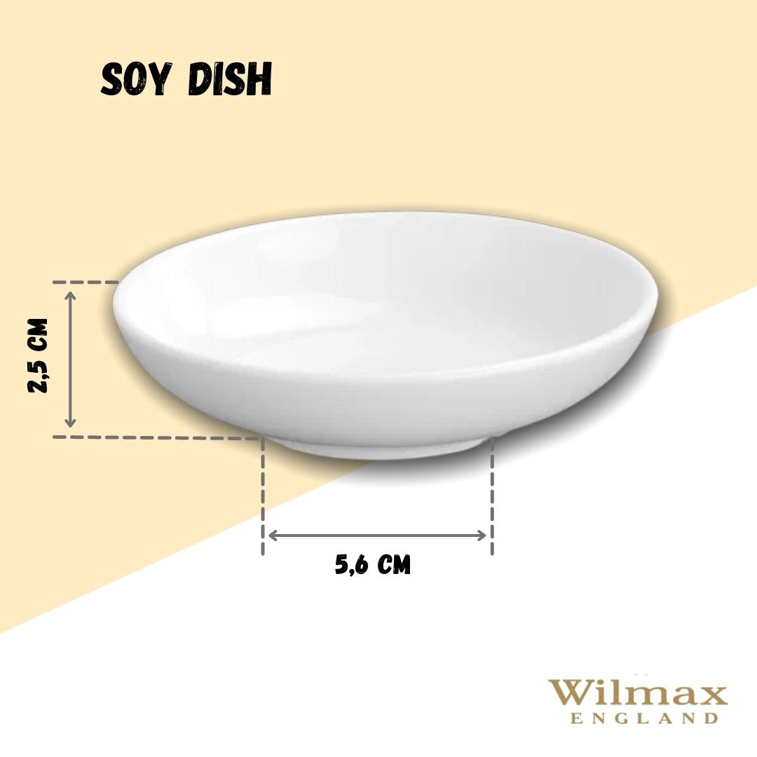 Wilmax Sojaschale 10 cm Porzellan Weiß WL-996078/A