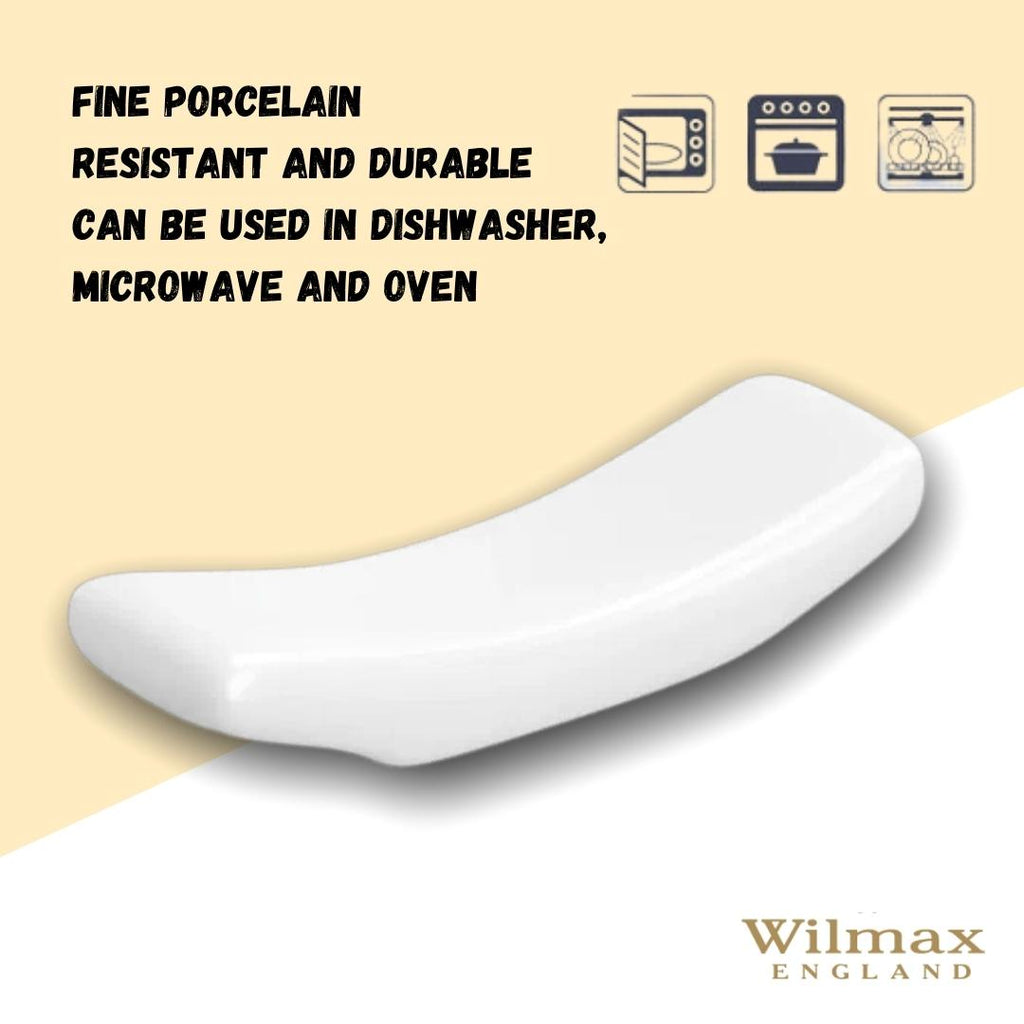Wilmax Essstäbchenablage Porzellan Weiß WL-996094/A