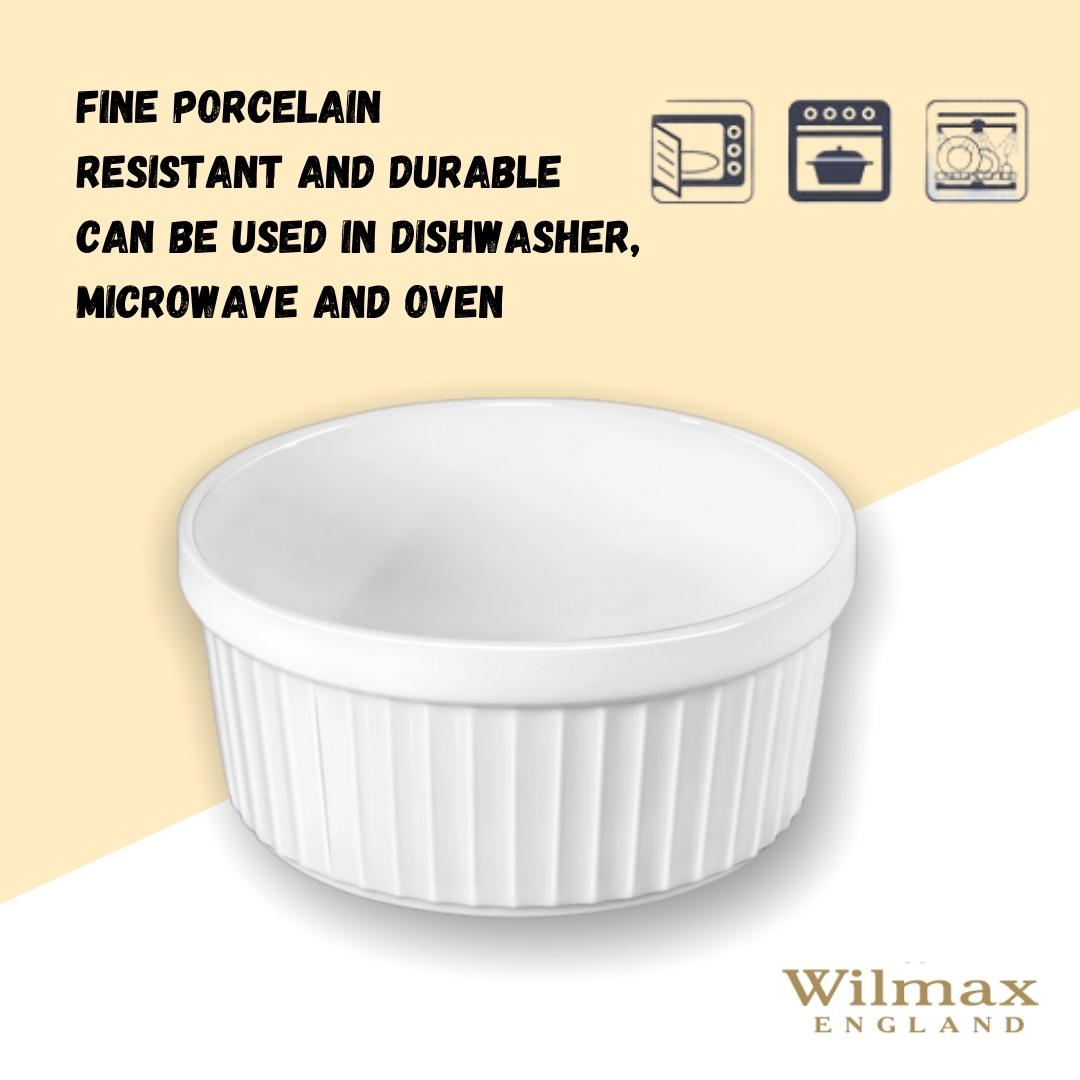 Wilmax Ramekin 400 ml Weiß aus Porzellan