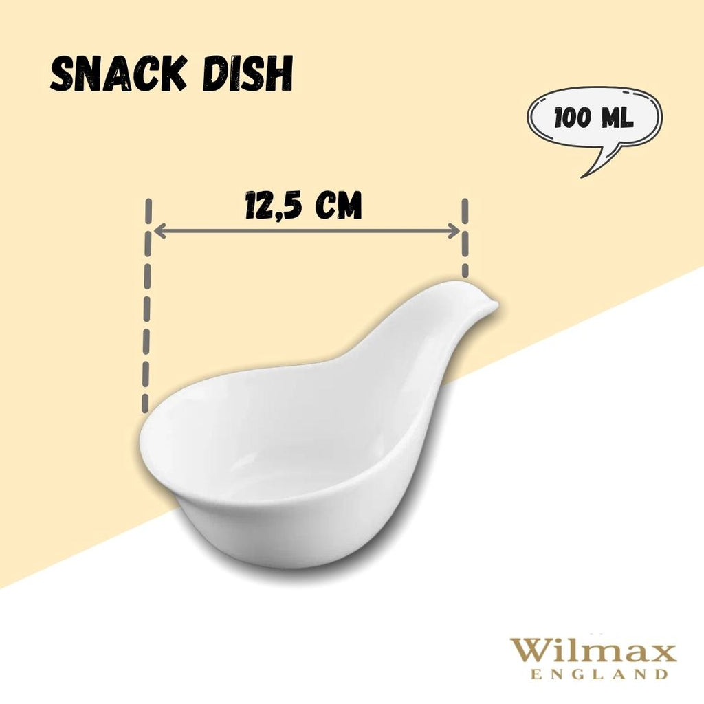 Wilmax Schale 100 ml 12,5 cm Weiß aus Porzellan