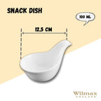 Wilmax Schale 100 ml 12,5 cm Weiß aus Porzellan