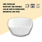 Wilmax Schale 140 ml 9 cm Weiß aus Porzellan