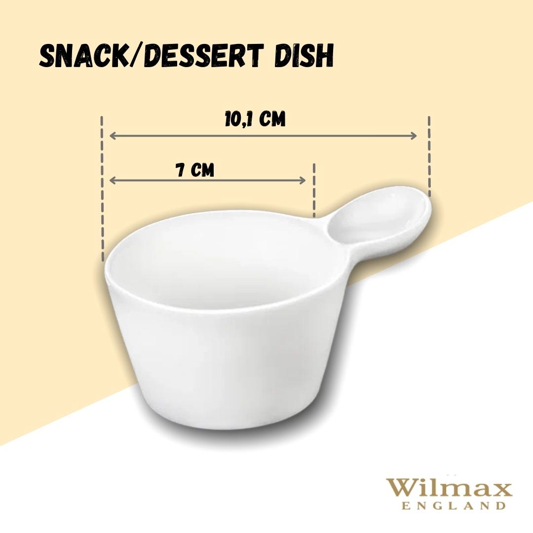 Wilmax Snack- und Dessertschale 100 ml Weiß aus Porzellan