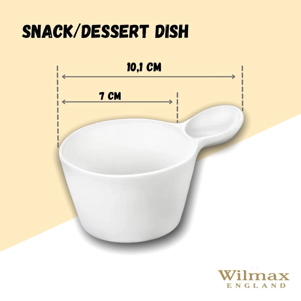 Wilmax Snack- und Dessertschale 100 ml Weiß aus Porzellan