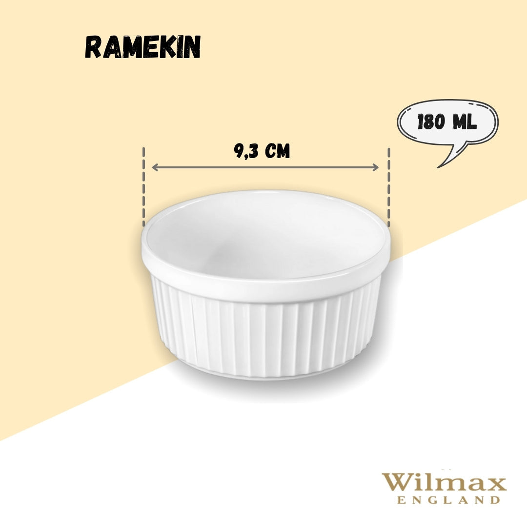Wilmax Ramekin 180 ml Weiß aus Porzellan