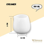 Wilmax Sahnekännchen 100 ml Weiß Porzellan WL-995003/A