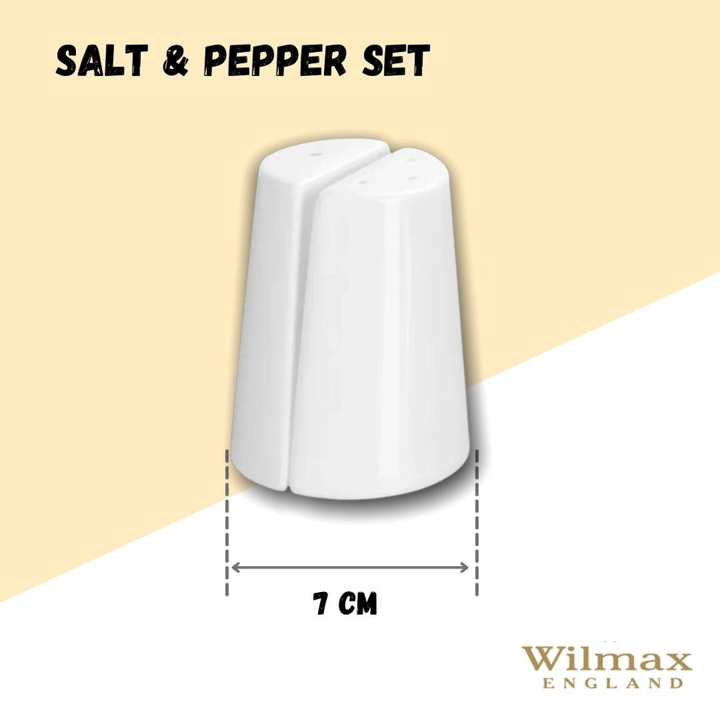 Wilmax Salz- und Pfefferstreuer Set Porzellan Weiß WL-996068/SP
