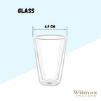 Wilmax Doppelwandiges Glas 150 ml Transparent WL-888702/A