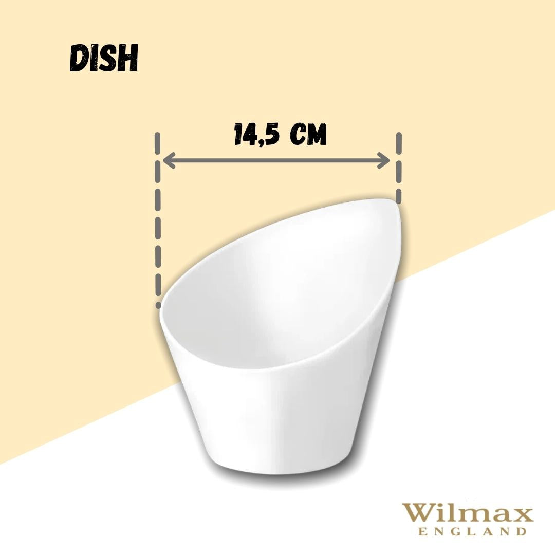 Wilmax Schale 14 cm Weiß aus Porzellan