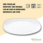 Wilmax Speiseteller 24.5 cm aus Porzellan, Weiß WL-991002/A
