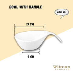 Wilmax Porzellan-Schüssel mit Griff – WL-991282/A