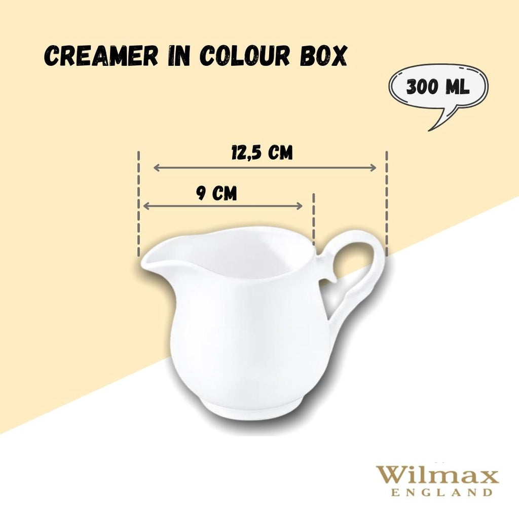 Wilmax Sahnekännchen 300 ml Weiß Porzellan WL-995020/1C
